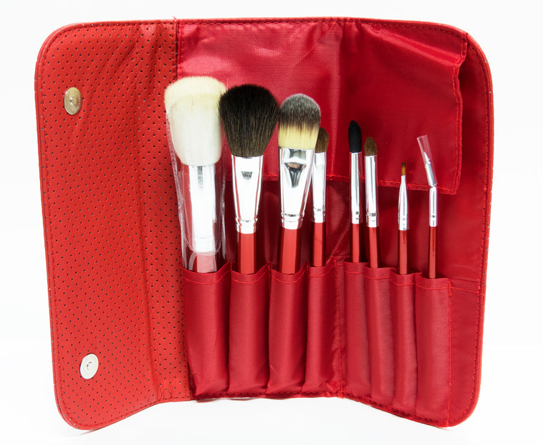 Create Your Own Beauty Box -  Morphe 8 Piece Candy Apple Red Brush Set